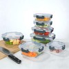 MSPOQMRSF 12 Piece galss Containers with Lids, Food Storage Containers,