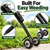 Stand Up Weed Puller for Garden Weeding – Wheeled Root