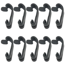 ITROLLE 10PCS Black Replacement Dog Crate Locking Latch Pet Cage Latch Hook Dog Crate Door Lock Buckle Wire Cage Clips Rabbit Cage Bird Cage Door Buckle Bird Door Latch Wire Crate Door Lock