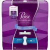 Poise Hourglass Shape, Moderate Absorbency Incontinence Pads, Regular Length, 54