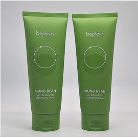 Be-Plain Mung Bean Mildly Acidic Cleansing Foam 120ml 120ml, 2 pieces / 비플레인 녹두 약산성 클렌징폼 120ml 120ml, 2개
