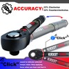 KIRXST 1/4 Inch Drive Click Torque Wrench Set 3-33 Nm