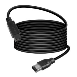 HATMINI Firewire Cable 6ft IEEE 1394 Firewire 9 Pin Male to 6 Pin Male Adapter Cable Firewire Data Transfer Converter Cable for Printer, PC, Scanner, Camcorder