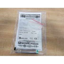 PEPPERL & FUCHS NBN4-12GM50-E2-V1 4 MM OPERATING DISTANCE, CONNECTOR PLUG, PNP OUTPUT TYPE, INDUCTIVE SENSOR, 5-36 VDC, N/O SWITCHING FUNCTION, NON-FLUSH, 3-PIN, M12 X 1 THREADING, 0-2650 HZ SWITCHING