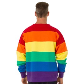 Beach Outfitters Unisex Rainbow Pride Crew Neck Sweatshirt, Rainbow, 6XL
