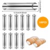 10 Pcs 5 inch Cannoli Tubes Molds, Large Stainless Steel
