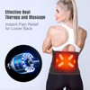 Heated Back Brace with Massage, Rechargeable Heating Belt