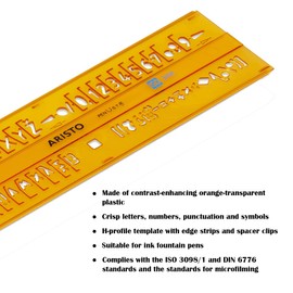 Aristo AH5301/7 Lettering Stencil ISO 3098-1