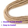 Leeven 24 Inch Double Ended Dreadlock Extensions Soft Boho Dreadlocks