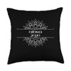 Nidra Yoga Type Mandala Graphic Throw Pillow