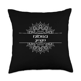 Nidra Yoga Type Mandala Graphic Throw Pillow