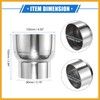 Partuto 2 Pcs Exhaust Pipe Adapter Connector Reducer, 3" ID