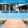 Stationary Dock Inside Corner Leg Pipe Holder, Heavy-Duty Floating Dock