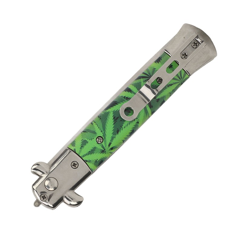 Switchblade Comb Stainless Steel Spring Comb Portable Pocket Beard Hair