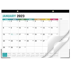 2023 Desk Calendar - Desk Calendar 2023, January 2023 - December 2023, 12 Monthly Desk Pad/Wall Calendar 2-in-1, 16.8" x 12", Thick Paper, PP Cover, Corner Protectors - Morandi Color