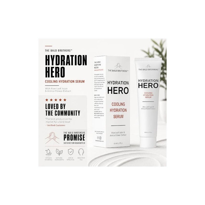 The Bald Brothers Hydration Hero Scalp Serum & Bald Head