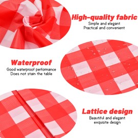 Cozlly 2 Stück Kariertes Tischdecke aus Kunststoff, 137 x 274 cm Wasserdicht Geburtstag Tischdecken Tischtuch, Rechteckige Tischabdeckung Gartentischdecke, Wachstuchtischdecke Wachstuch