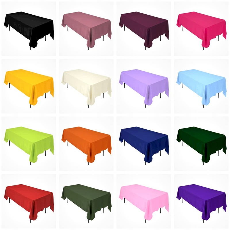 AK Trading 60 x 102-h Rectangular IFR Polyester Tablecloth -