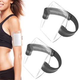 PAVIKE Armband, ID Card Holder, Set of 2, Adjustable Arm ID Badge, Can be Worn to Arm, Elastic, Arm ID Card, Waterproof Card Case, Velcro Design, Reflective Tape Included, For Sports, Commutes, Work