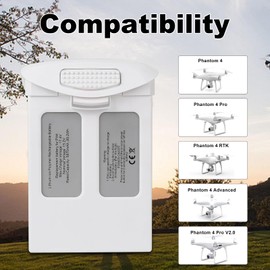 Dregin 2 Pack Phantom 4 Battery with Multi Charger Hub, 15.2V 5870mAh Intelligent Flight Battery for DJI Phantom 4/4 RTK / 4 Pro / 4 Pro V2.0/4 Advanced