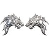 Wolf 3D Metal Car Emblem / Sticker, Left / Right