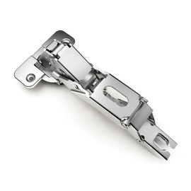 Set of 2 Hinges Non Steamed Adjustable Base and Screws Hinge for Cabinet Kitchen Bedside Cabinets and Drawers Easy and Quick Assembly - 165 Degree Opening