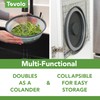 Tovolo Microwave Splatter Cover for Food, Medium (Charcoal) - Collapsible