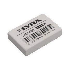 LYRA Soft Grade School Rubber ERASERS - German Made Pack of 6