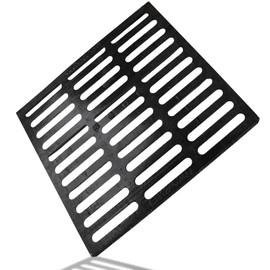 apgbwj Cast Iron Drain Grate, 24"X24" Outdoor Drain Cover,Heavy Duty Metal Sewer Drain Cover,Black Square Drain Grate for Concrete Floor (True Size 23.6”x23.6”)
