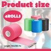 Athletic Tape – 4 Rolls in Black, Blue, Pink, and