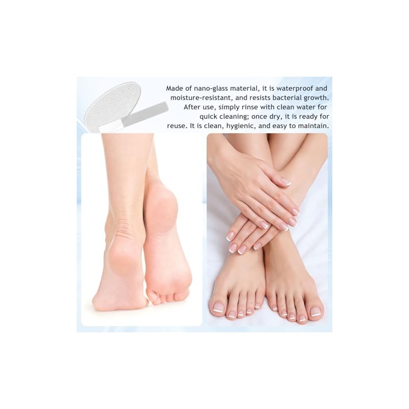 SYNTHORA Nano Glass Foot File Callus Remover 2PCS, Foot Scrubber