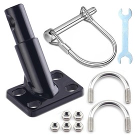 gotyou Adapter Dog Trailer with Locking Pin, Bicycle Trailer Coupling with Wrench, Bicycle Towing Hitch Adapter Bike Trailer Hitch Coupler for Children