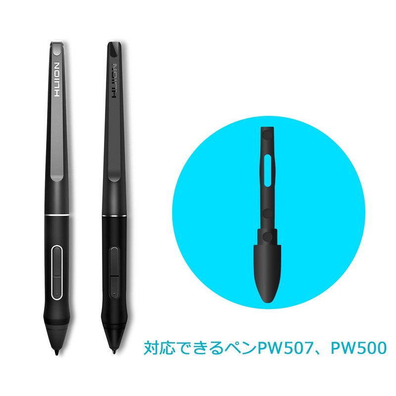 HUION PN05 Refill for PW507/PW500 No Charging Pens, 10 Pens