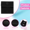 uxcell 20 Pcs Velvet Jewelry Pouches with Snap Button 2.8x2.8