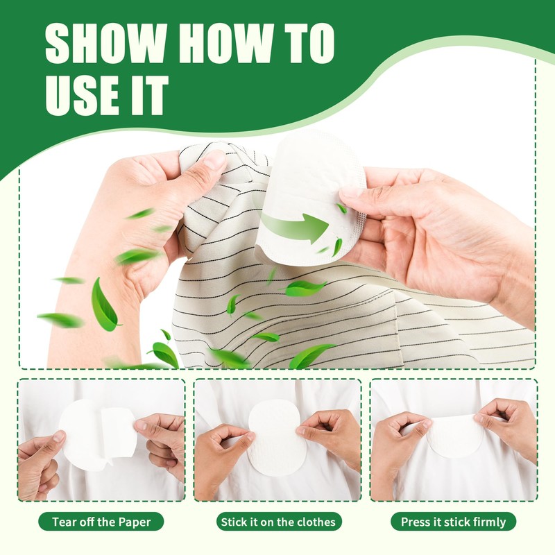 Disposable Underarm Sweat Pads 60 Count - Adhesive Armpit Guards
