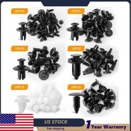 Unbranded 100Pcs For Chevy Car Bumper Hood Clips Retainer Rivet Fastener Fender Push Pin