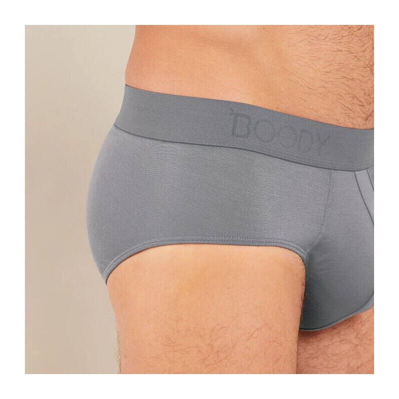 Boody Men's Everyday Briefs, Ash / XL