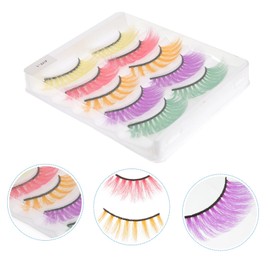 Baluue 5sets Volume Fake Lash Extensions False Eyelashes Women Natural Look Sturdy and Reusable 5pairs*5
