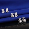 3 Pairs Adjustable Silver Earring Backs for Droopy Ears, Hypoallergenic