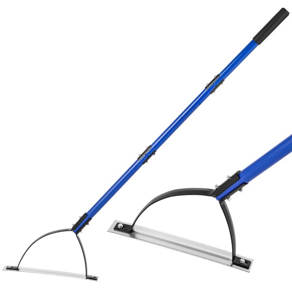 YOWPSY 55in Grass Whip with Double-Edged Stainless Steel Blade, Manual