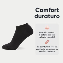 FM London Plain Trainer Socks Calcetines de entrenamiento Pacco da 12 Unisex-Adulto, Nero, 43-46