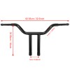 Cequent Unbranded Black 14" Rise MX-T Bar Handlebar For Harley
