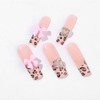 24Pcs French Tip Press on Nails Long Fake Nails with
