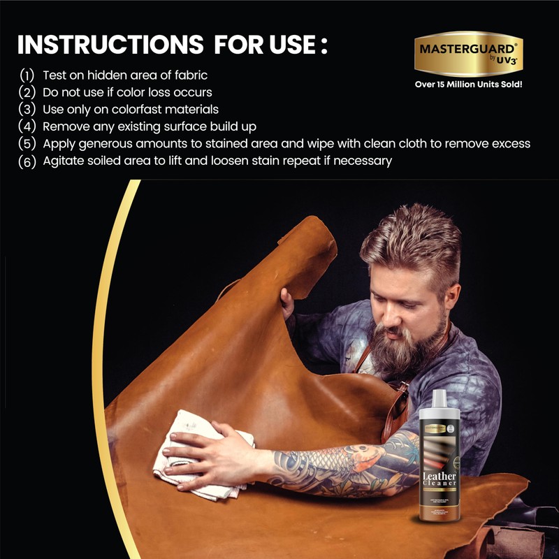 MASTERGUARD Leather Care Pack – Water-Based, Non-Toxic Cleaner & Conditioner