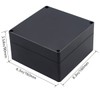 Otdorpatio Project Box IP65 Waterproof Junction Box ABS Plastic Black