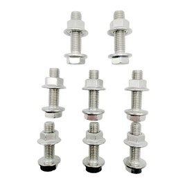 8 Pack Bolt Kit M10X1.5-35mm, Flanged Hex Head Bolts & Flange Bolts and Nuts Kit for Securing Exhaust Components Hex Head Exhaust Manifold Hardware Kit