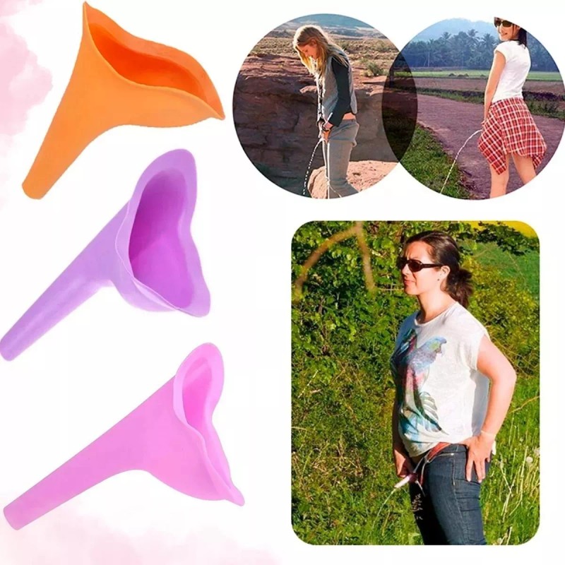 Universo en Linea Trio Orinal Urinal Femenino Portátil Silicona Reutilizable
