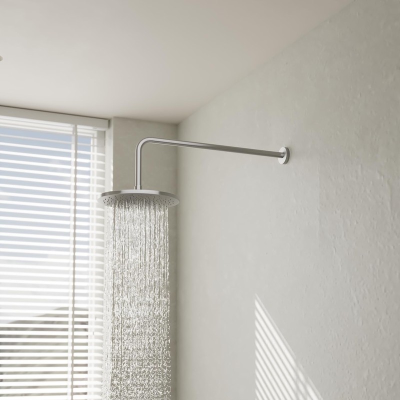 Naiture Brass 20" Straight L Shaped Extension Shower Arm with