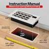 VIVOHOME Register Booster Fan - 4'' x 10'' Opening with