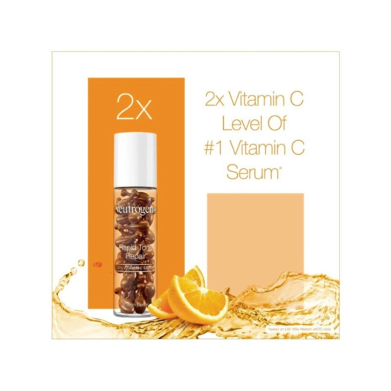Neutrogena Rapid Tone Repair 20% Vitamin C Serum Capsules 30